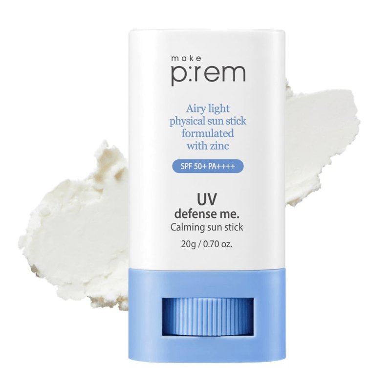 The make p:rem UV Defense Me Calming Sun Stick, one of the best Korean sunscreen sticks